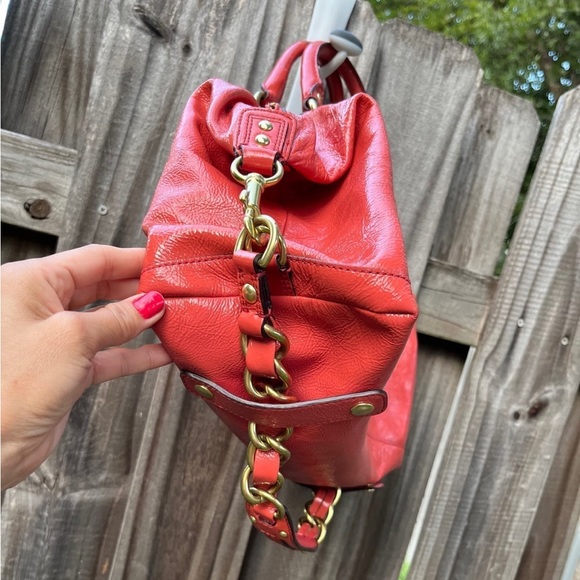 Ltd Ed Large Coach Sabrina Satchel in Coral - Picture 12 of 16